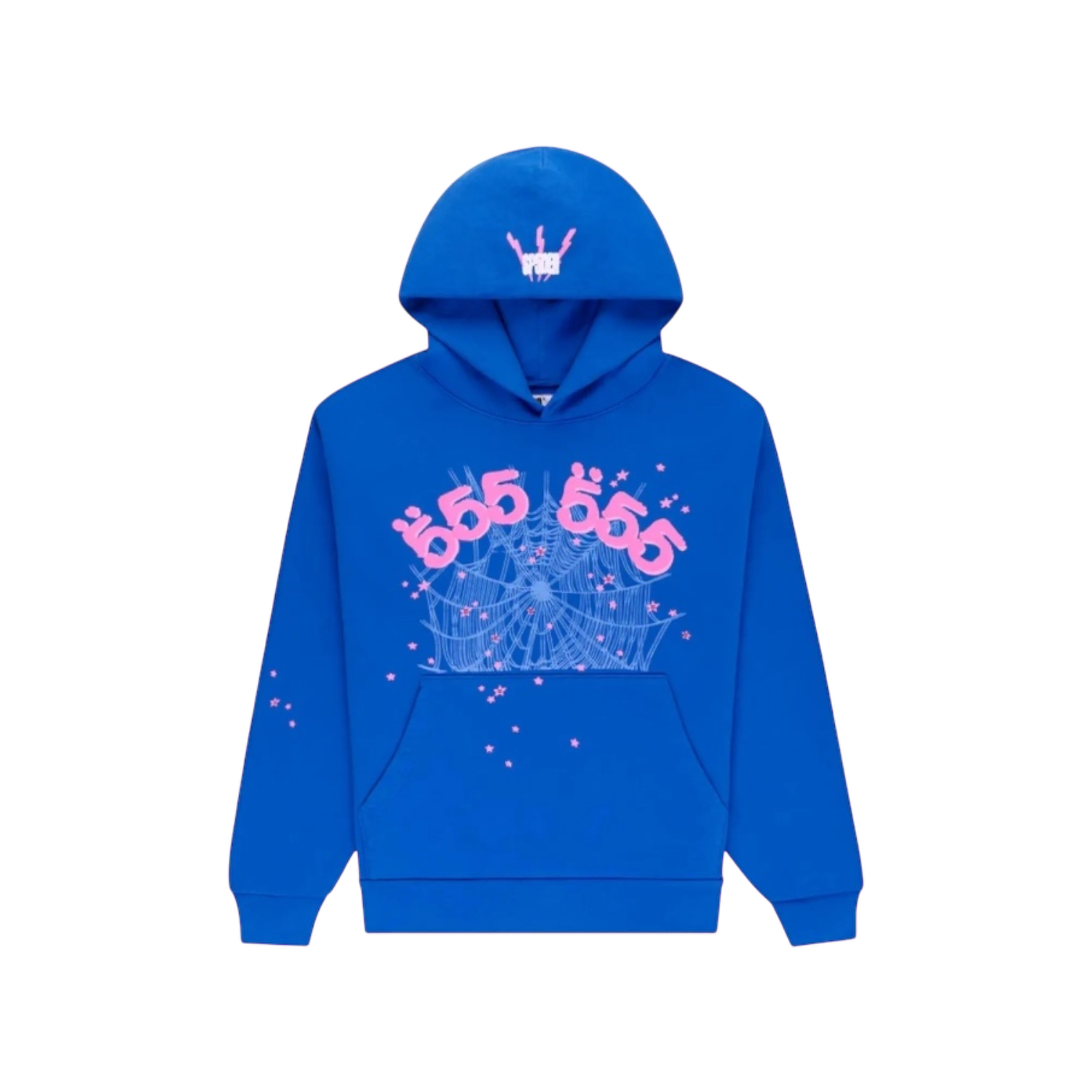 Sp5der Blue Angel Number Hoodie