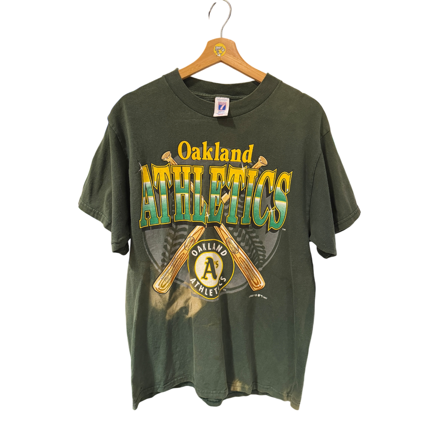 Faded Green Oakland A’s Tee