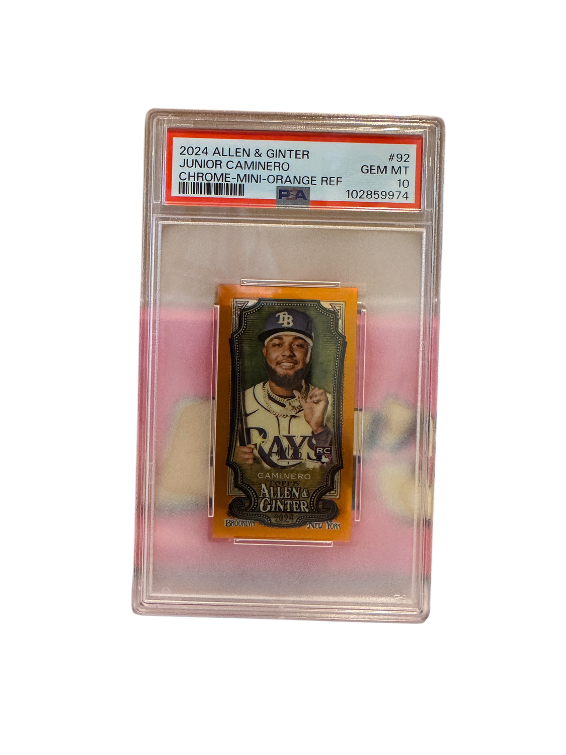 2024 Allen &amp; Ginter Junior Caminero Chrome - Mini Orange REF