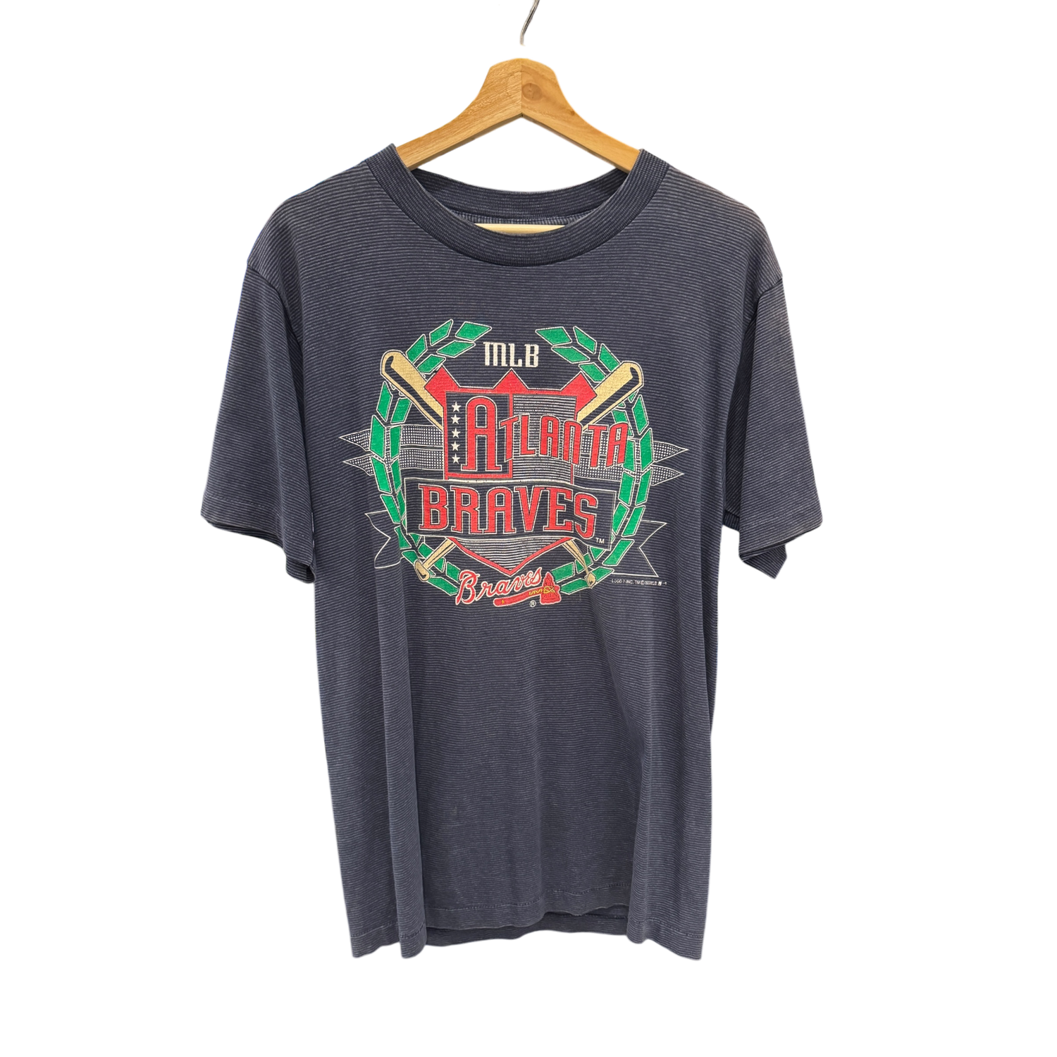 Blue Logo 7 Atlanta Braves Tee