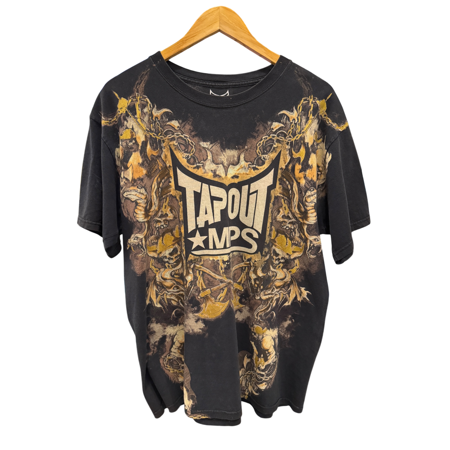 Black Tapout AOP Tee