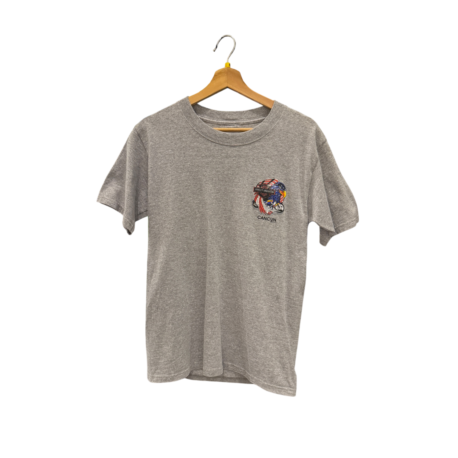 Grey Harley Davidson Cancun, Mexico Tee