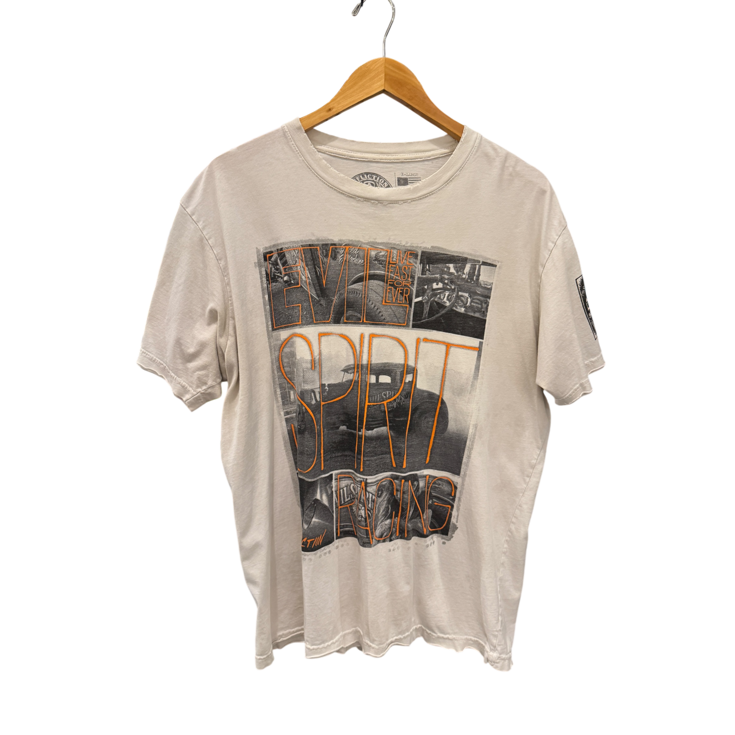 White Evil Spirit Racing Tee