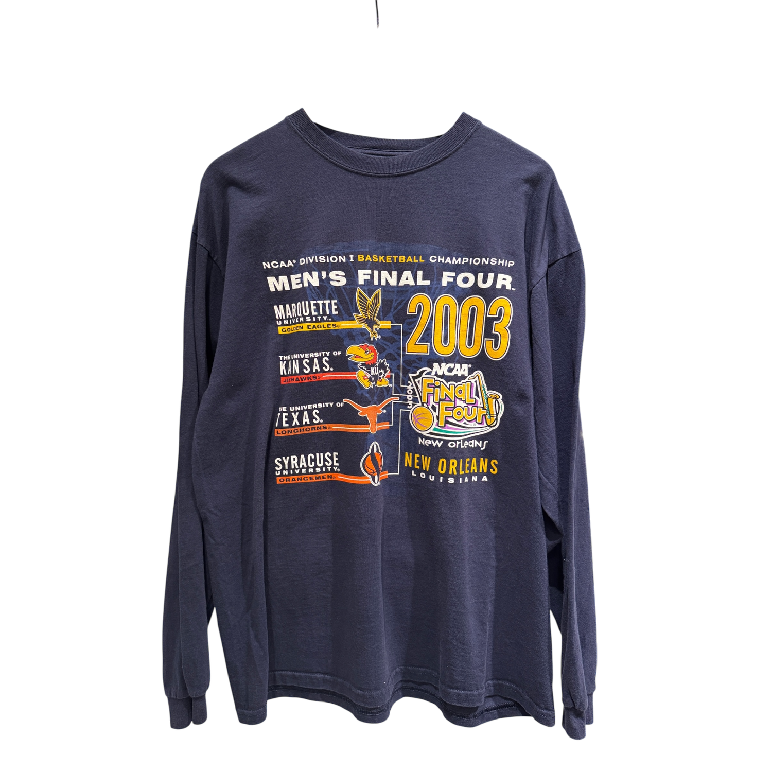 Navy Blue 2003 NCAA Men’s Final Four Long Sleeve Shirt