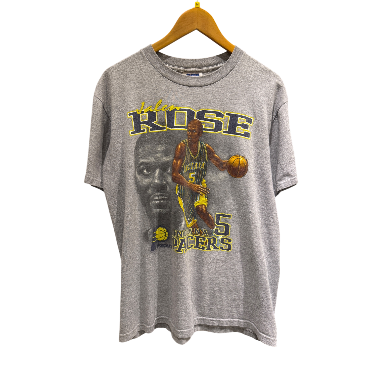 Grey Indiana Pacer Jalen Rose Tee