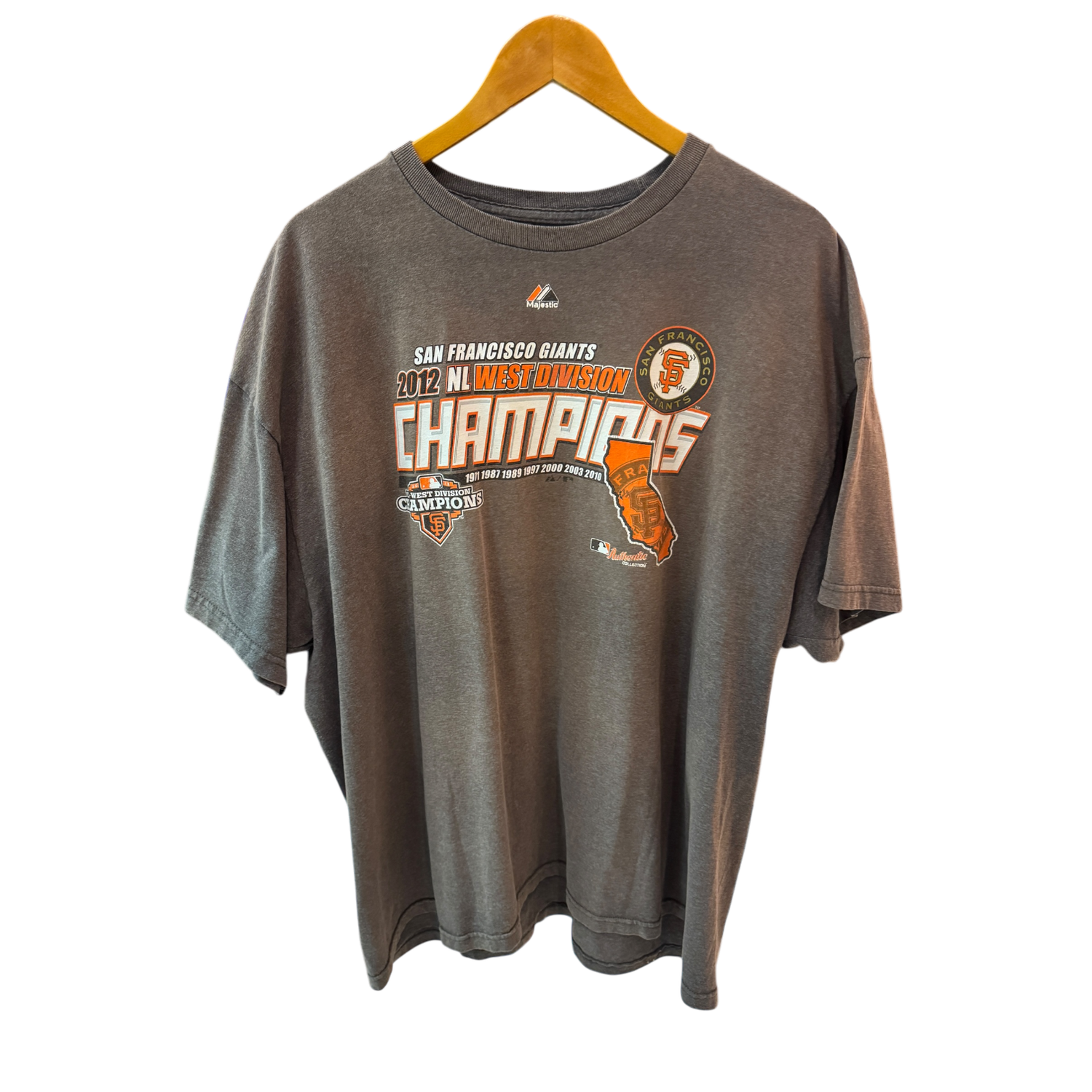 Dark Grey 2012 SF Giants Champions Tee