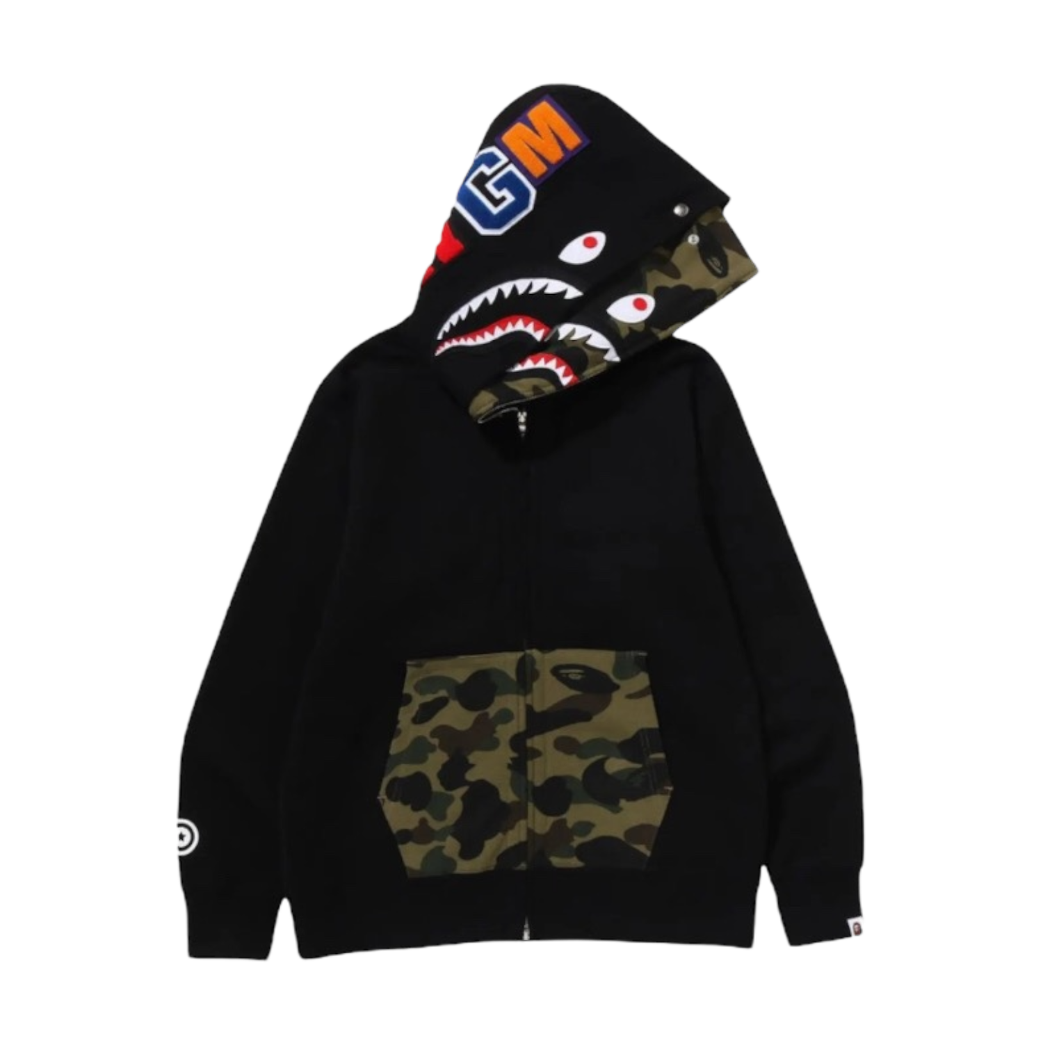 Bape 1st Camo Shark Full Zip Double Hoodie
