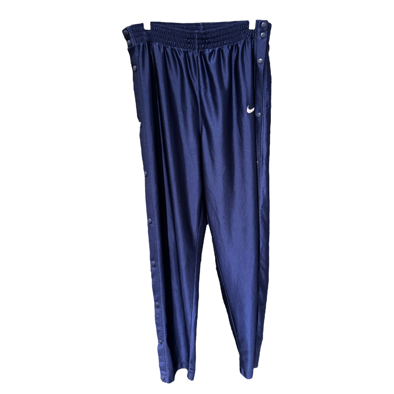 Navy Blue Nike Side Button Track Pants