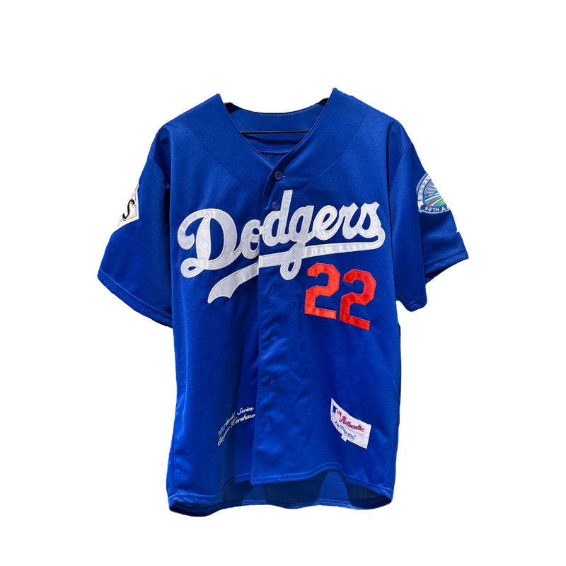 Blue LA Dodgers 22 Kershaw Jersey