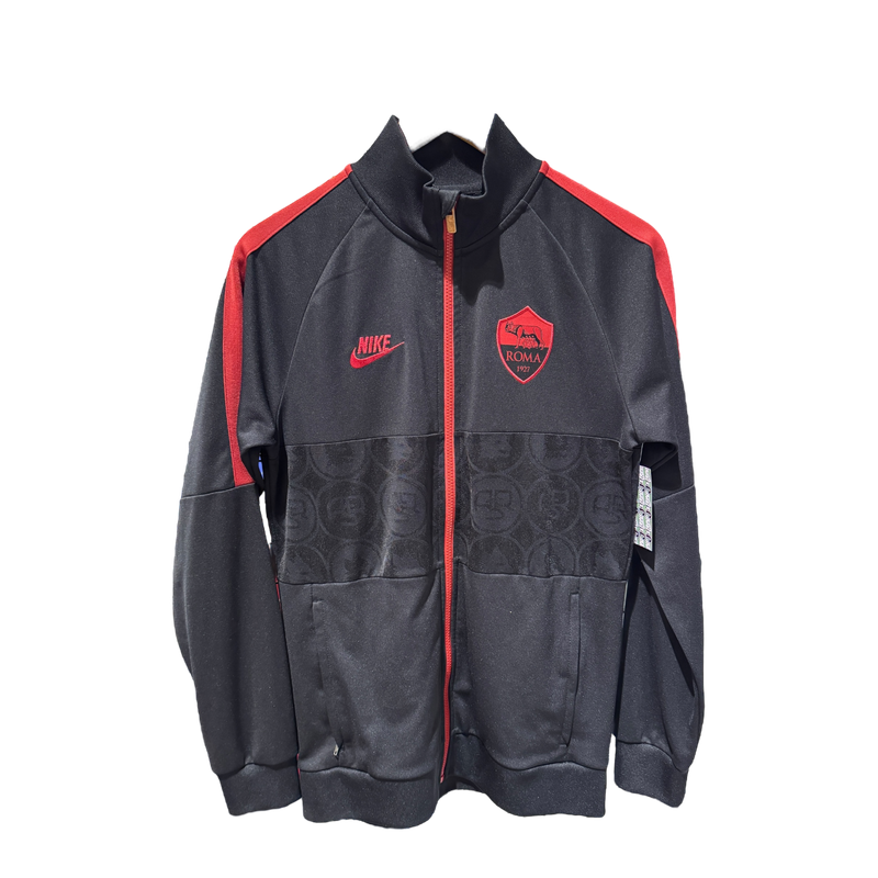 Black Nike AS Roma Zip-Up Jacket