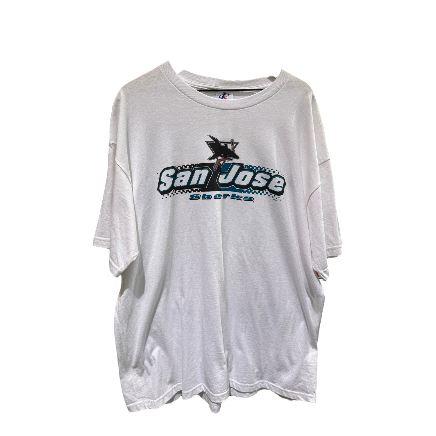 White San Jose Sharks Tee
