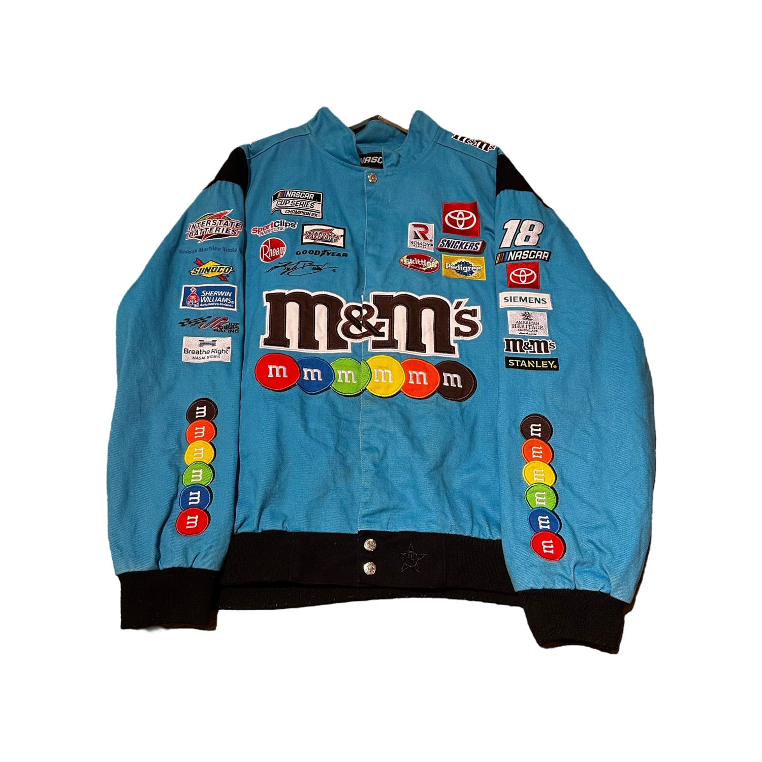 M&amp;M Blue NASCAR Racing Jacket