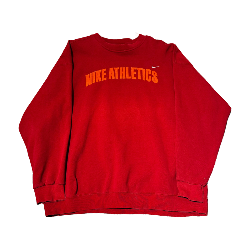 Red Nike Athletics Crew
