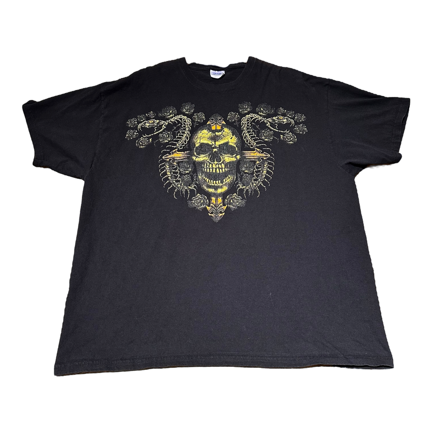 Skull Snake Black Tee