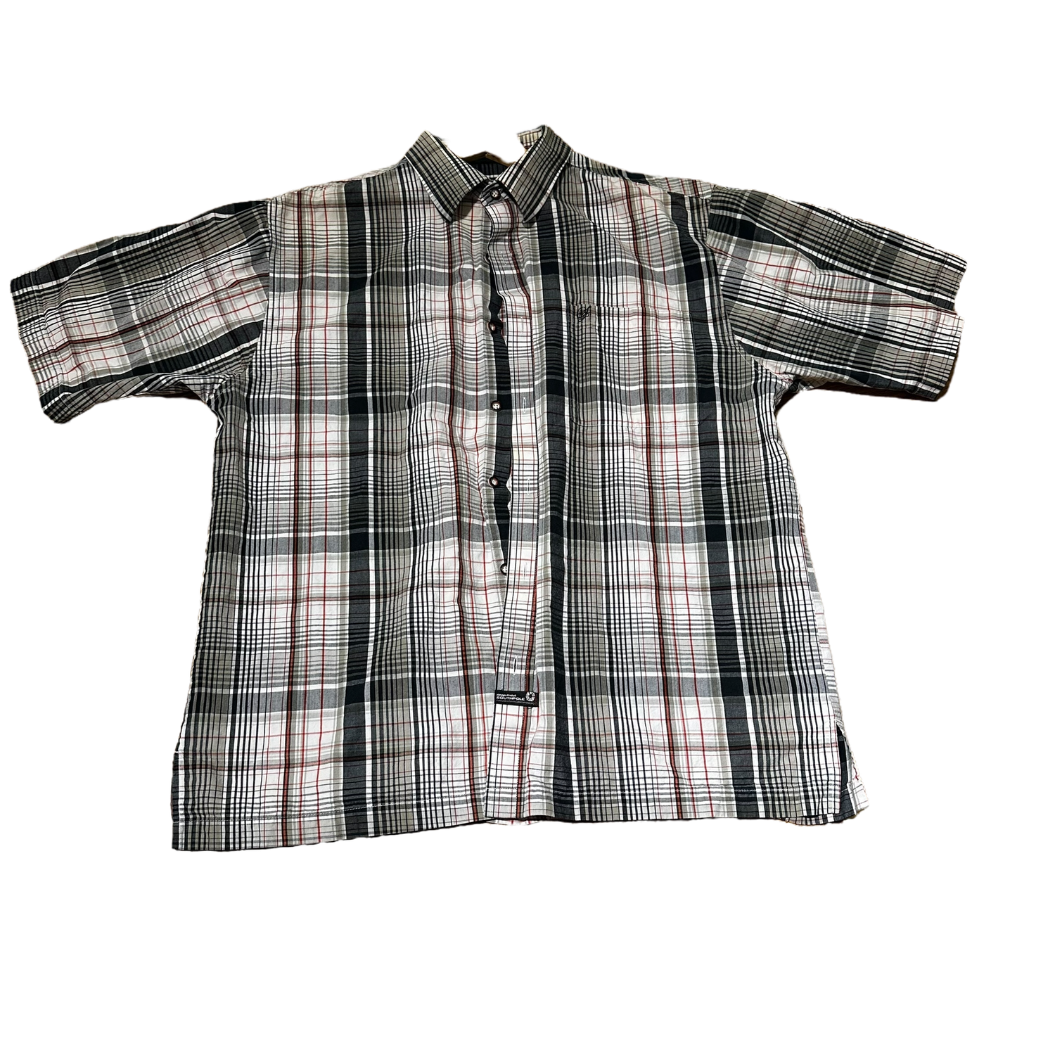 White Southpole Button up