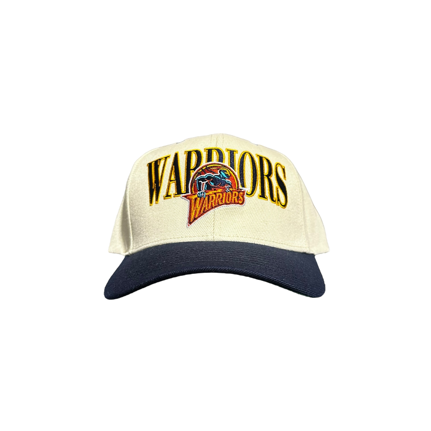Cream/navy Golden State Warriors Snap Back