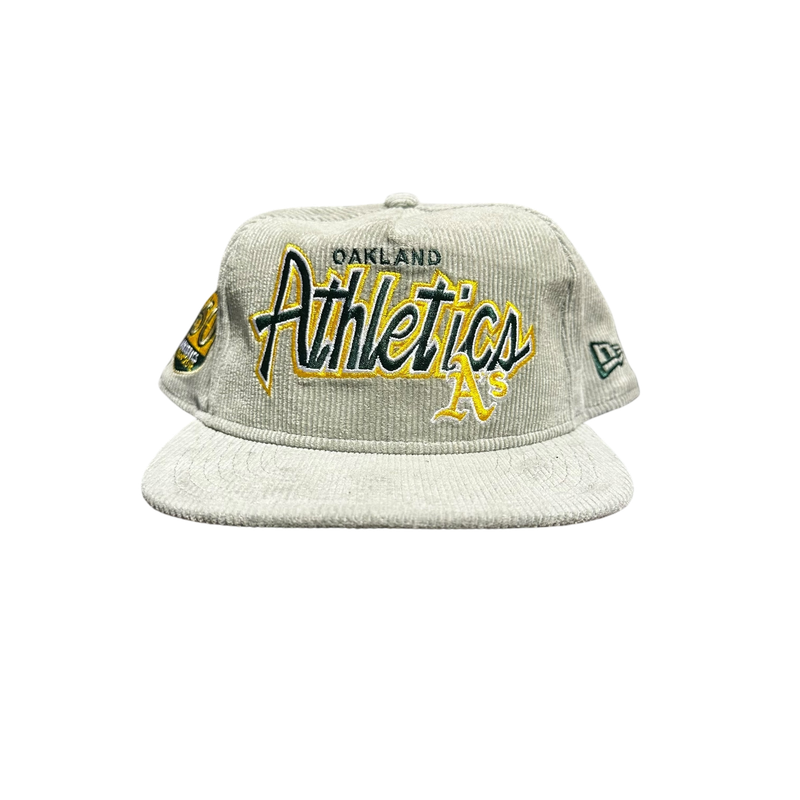 Corduroy Oakland A’s grey SnapBack