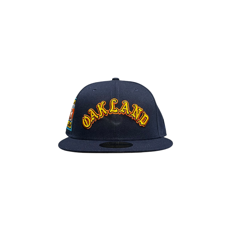 Navy Oakland baseball Fitted