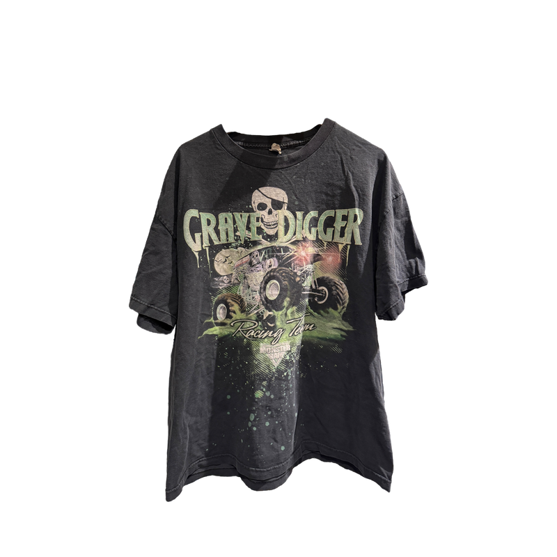 Faded Black Grave Digger Tee