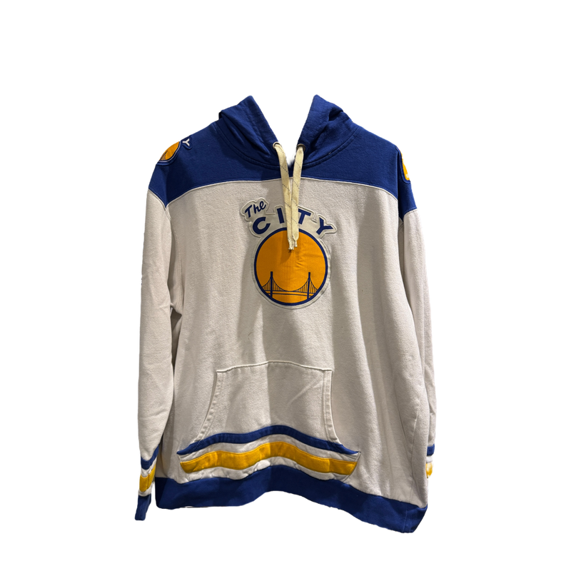 White/Blue Warriors Hoodie