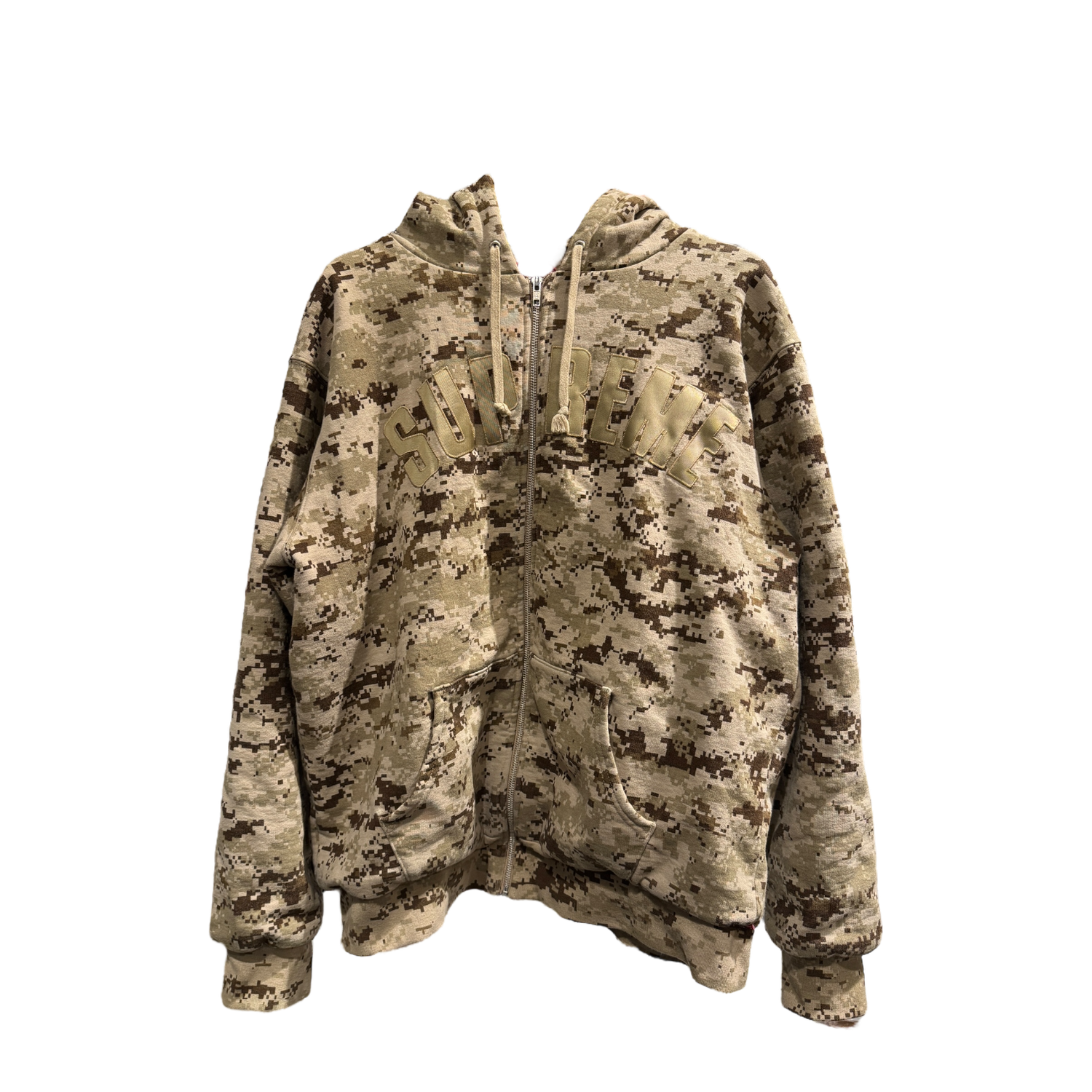 Camo Print Supreme Zipper Hoodie