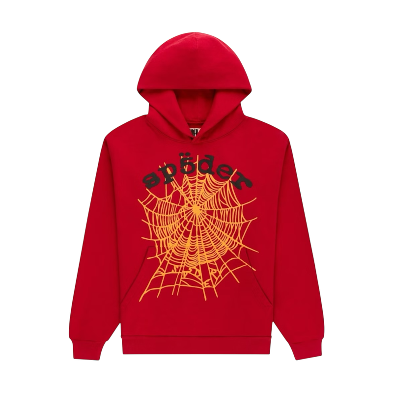 Sp5der OG Web v2 Red Hoodie