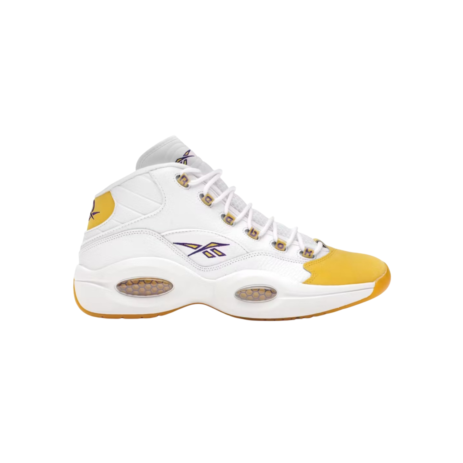 Reebok Question Mid Yellow Toe, Size: 10M
