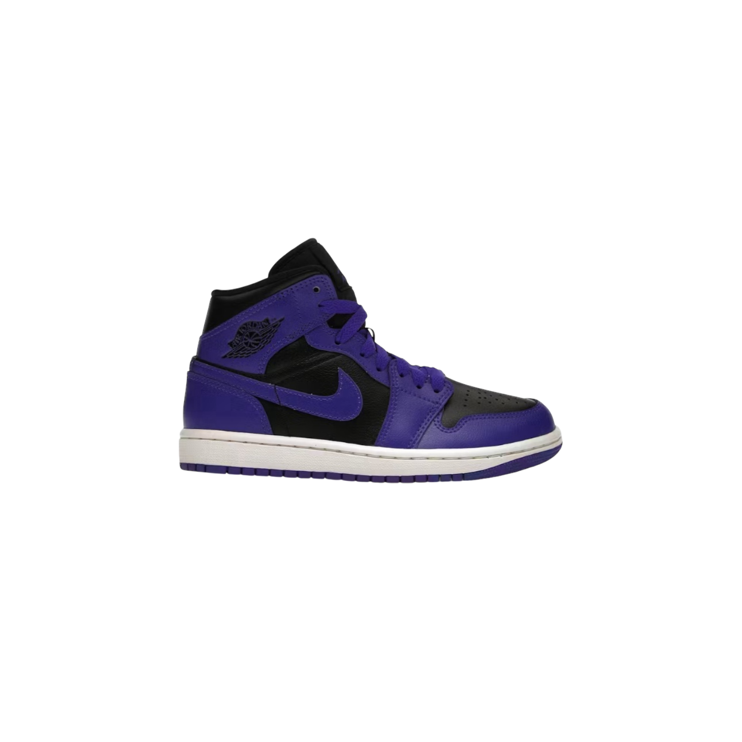 AJ1 Mid Purple Black Womens, Size: 7W