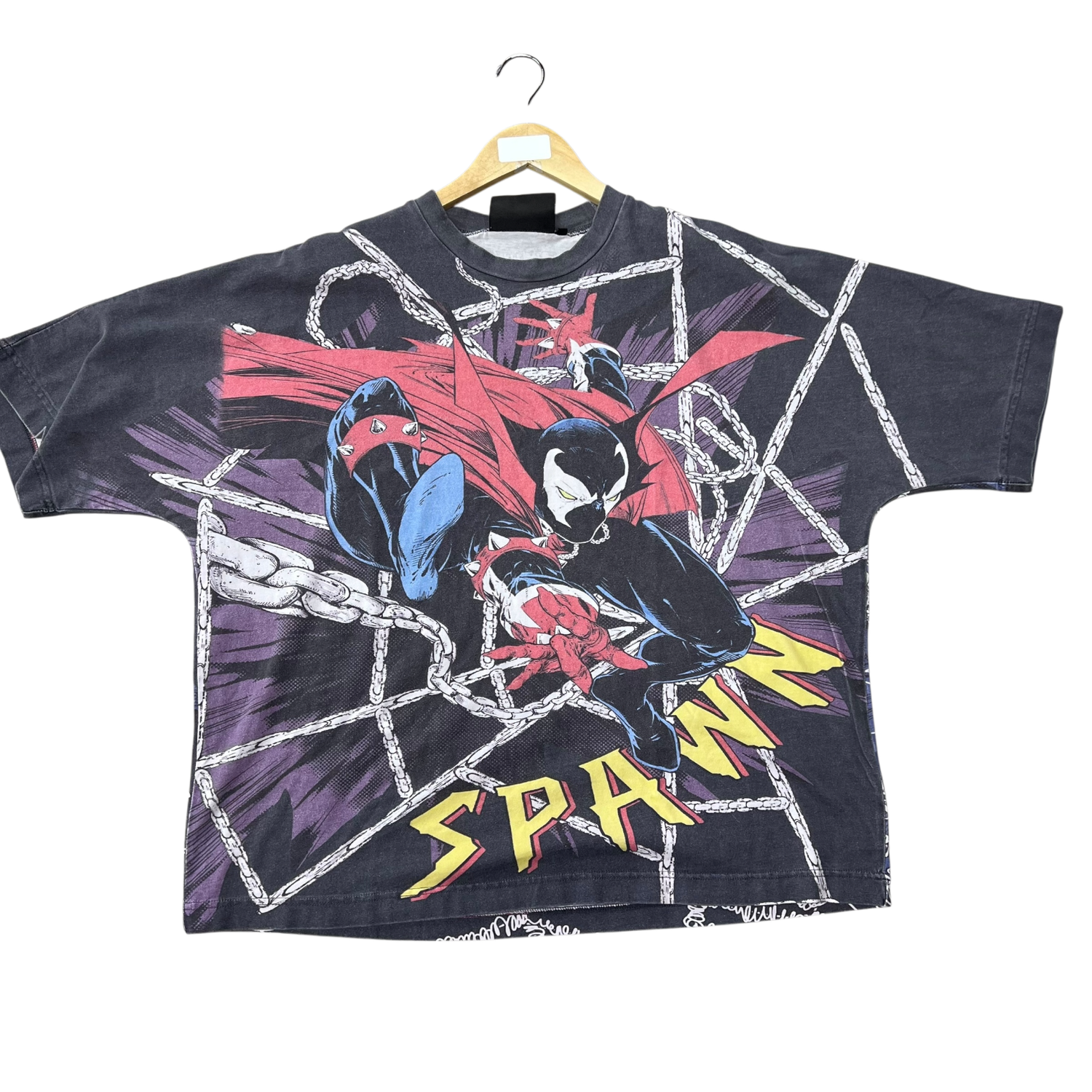 Spawn and Spiderman AOP Tee