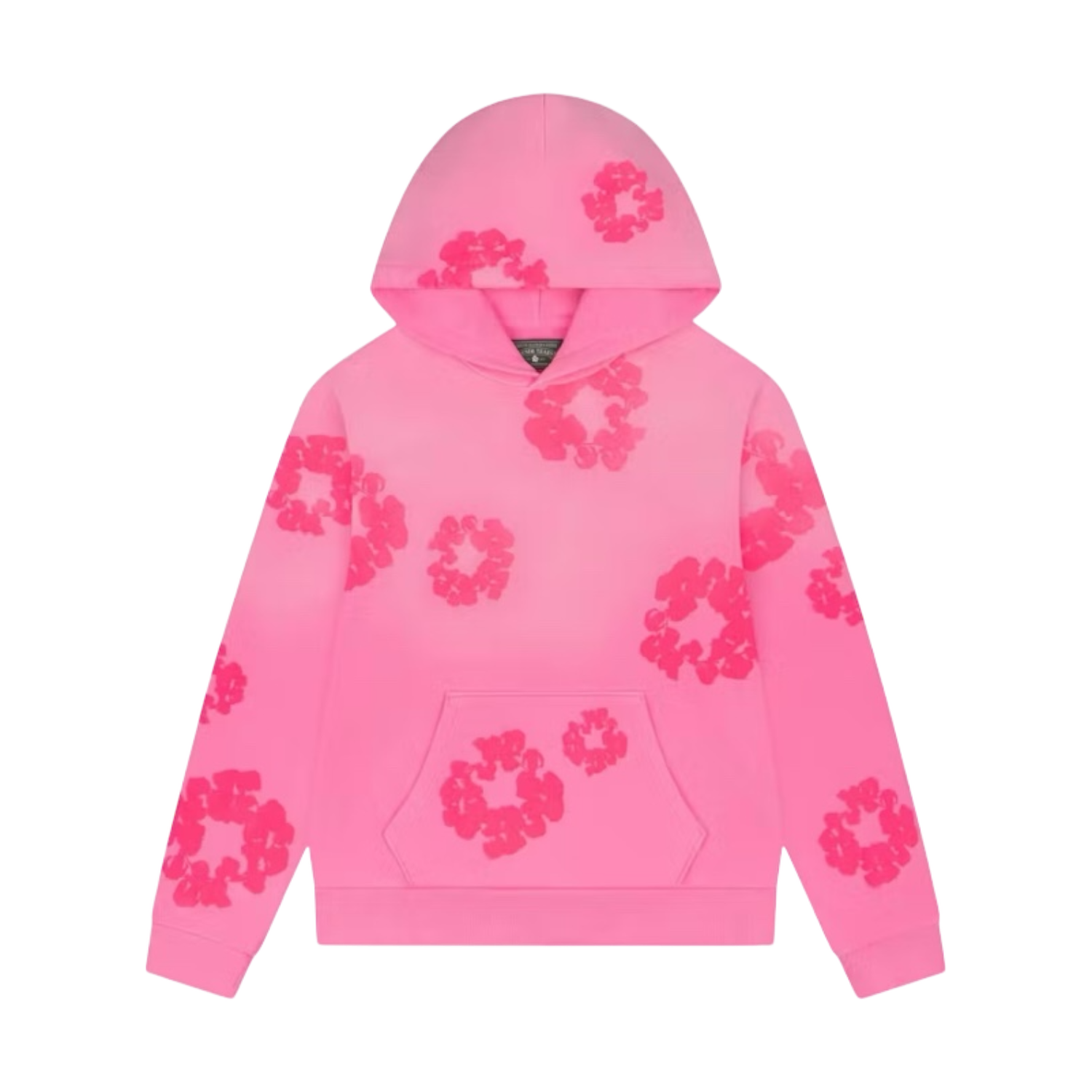 Denim Tears Mono Cotton Wreath Hoodie Pink, Size: L