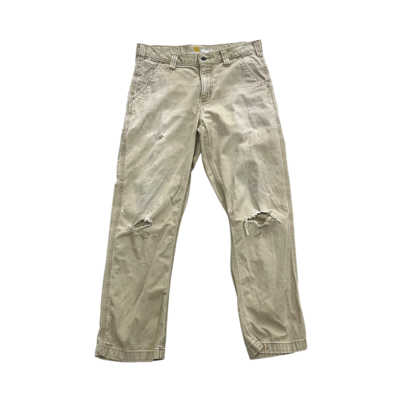 Ripped Tan Carhartt Jeans