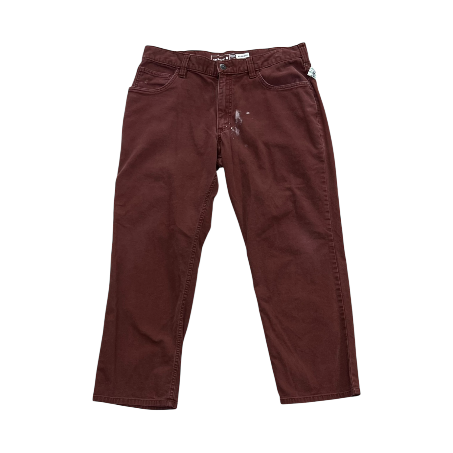 Burgundy Relaxed Carhartt Jeans