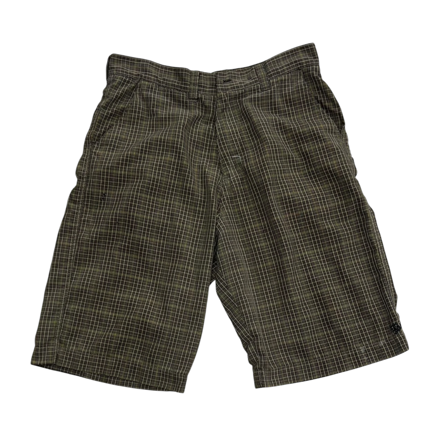 Brown Plaid Billabong Shorts
