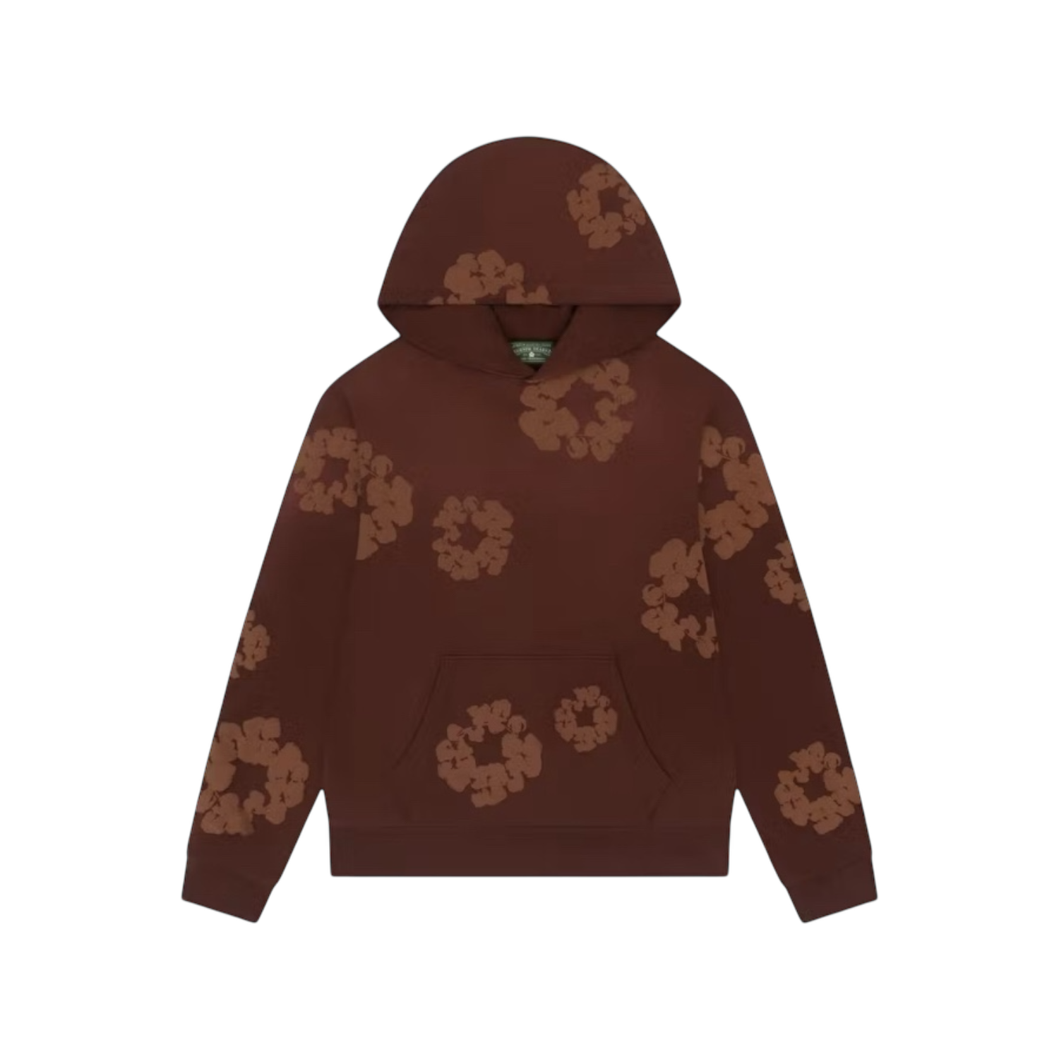 Denim Tears Mono Cotton Wreath Hoodie Brown, Size: XL