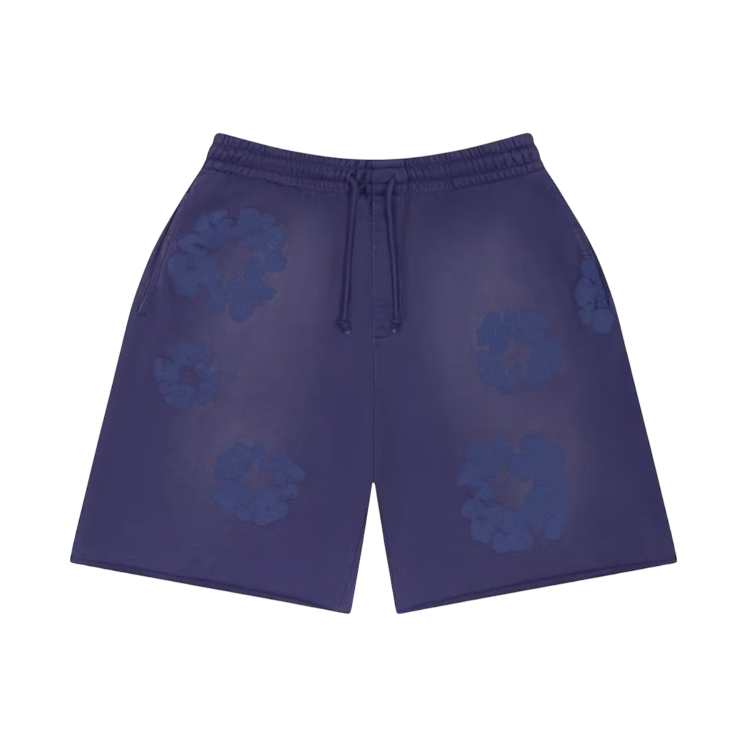 Denim Tears Mono Cotton Wreath Shorts Washed Blue, Size: M