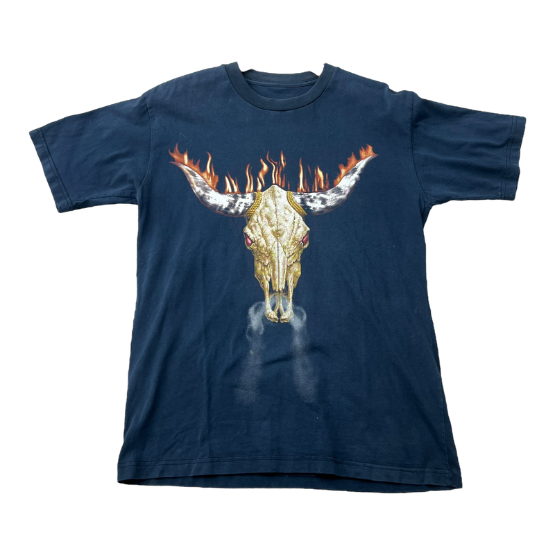 The Rock Flaming Skull Tee