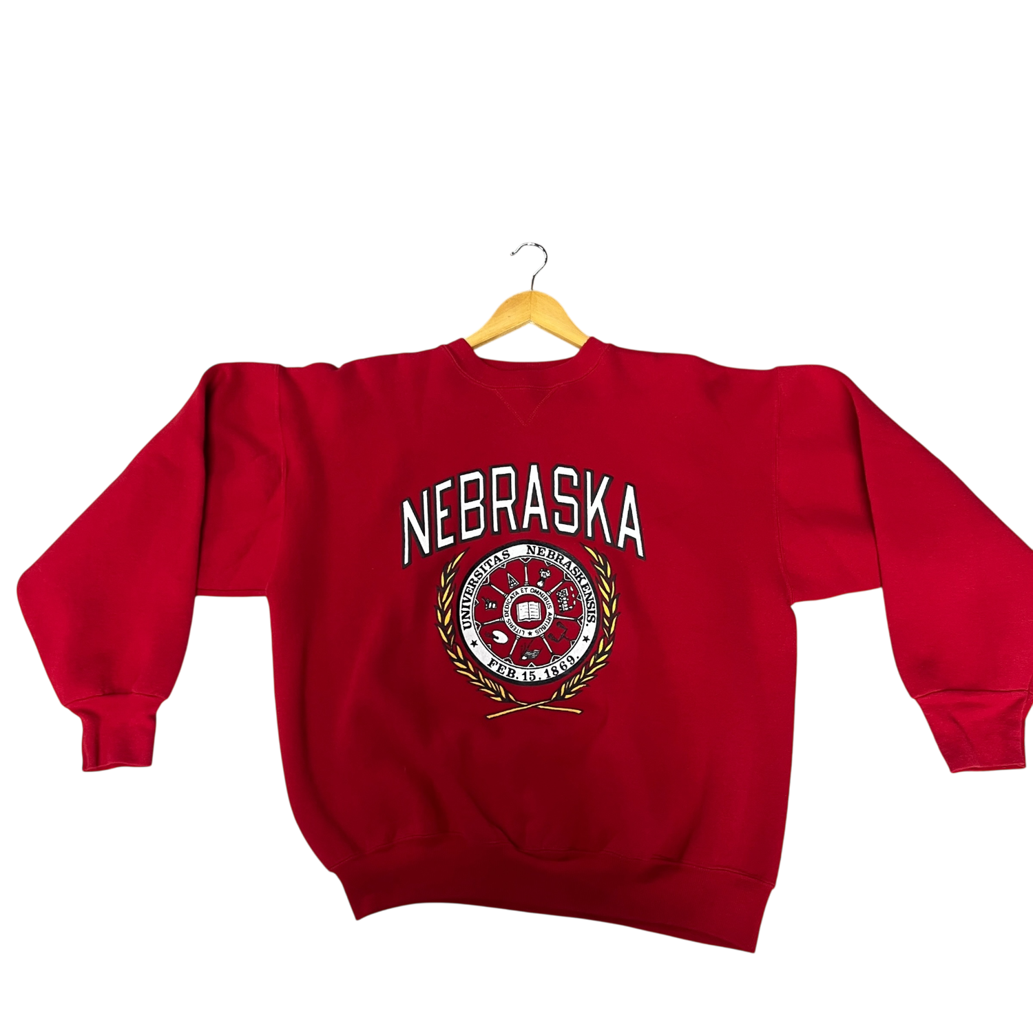 Red Nebraska University Crew, Size: XL