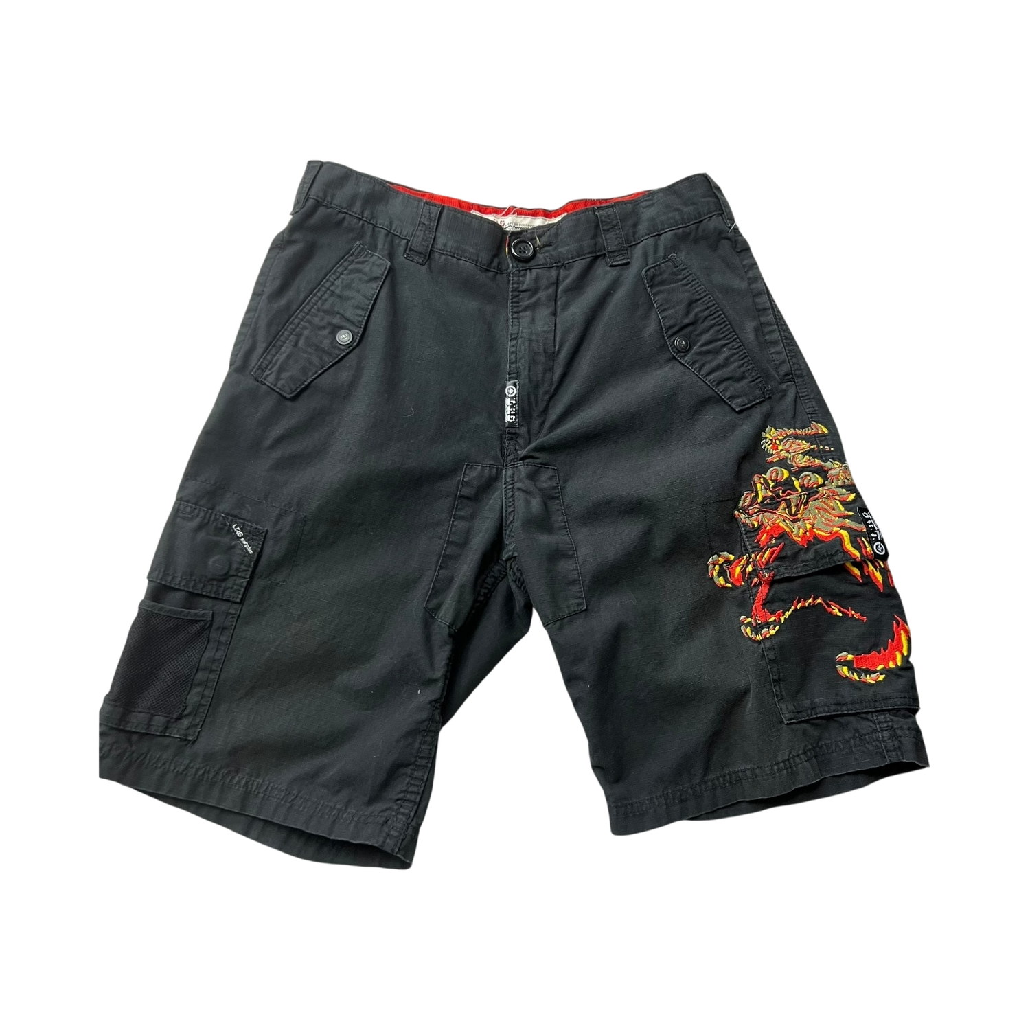 Black LRG Dragon Shorts