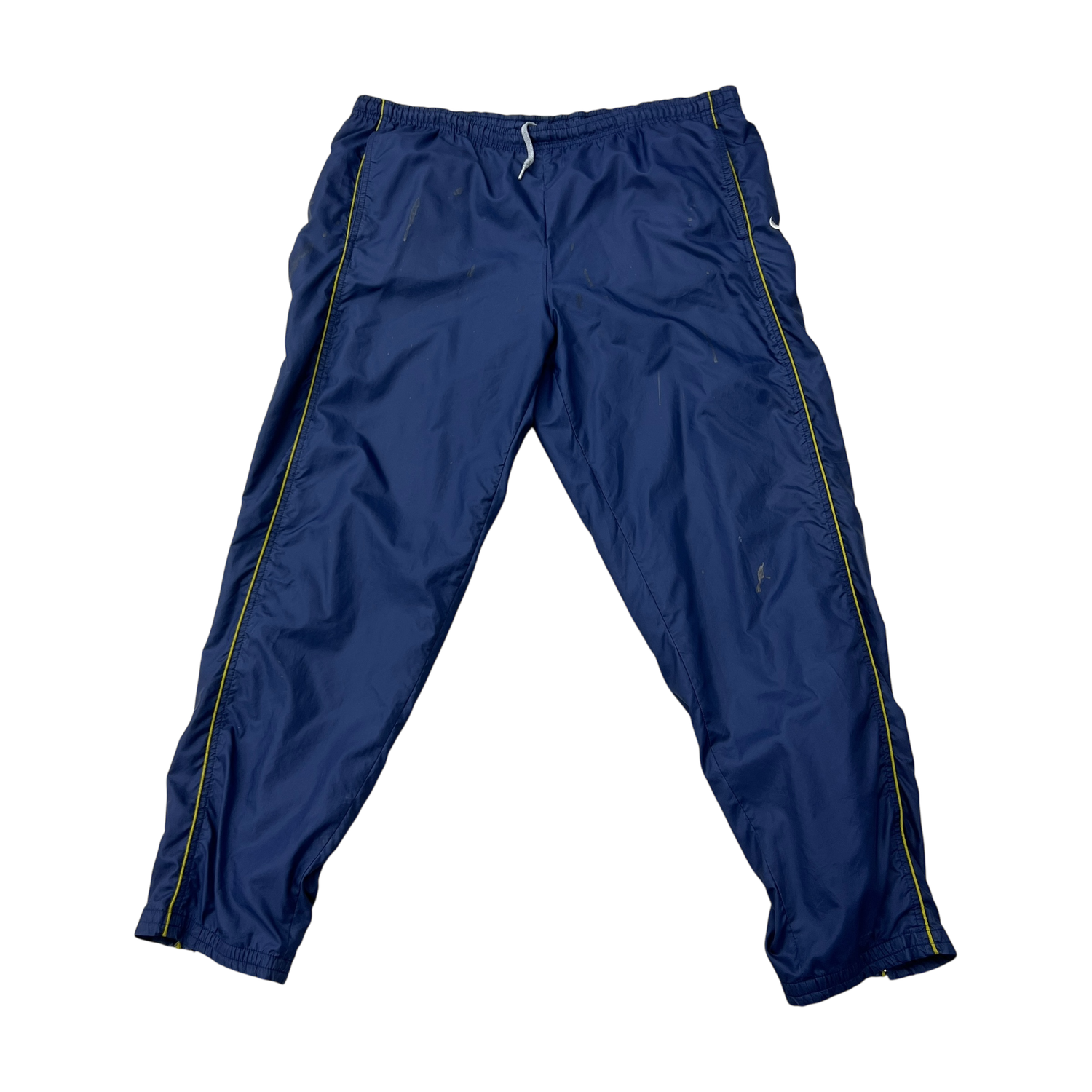 Nike Track Pants Navy &amp; Yellow, Size: L