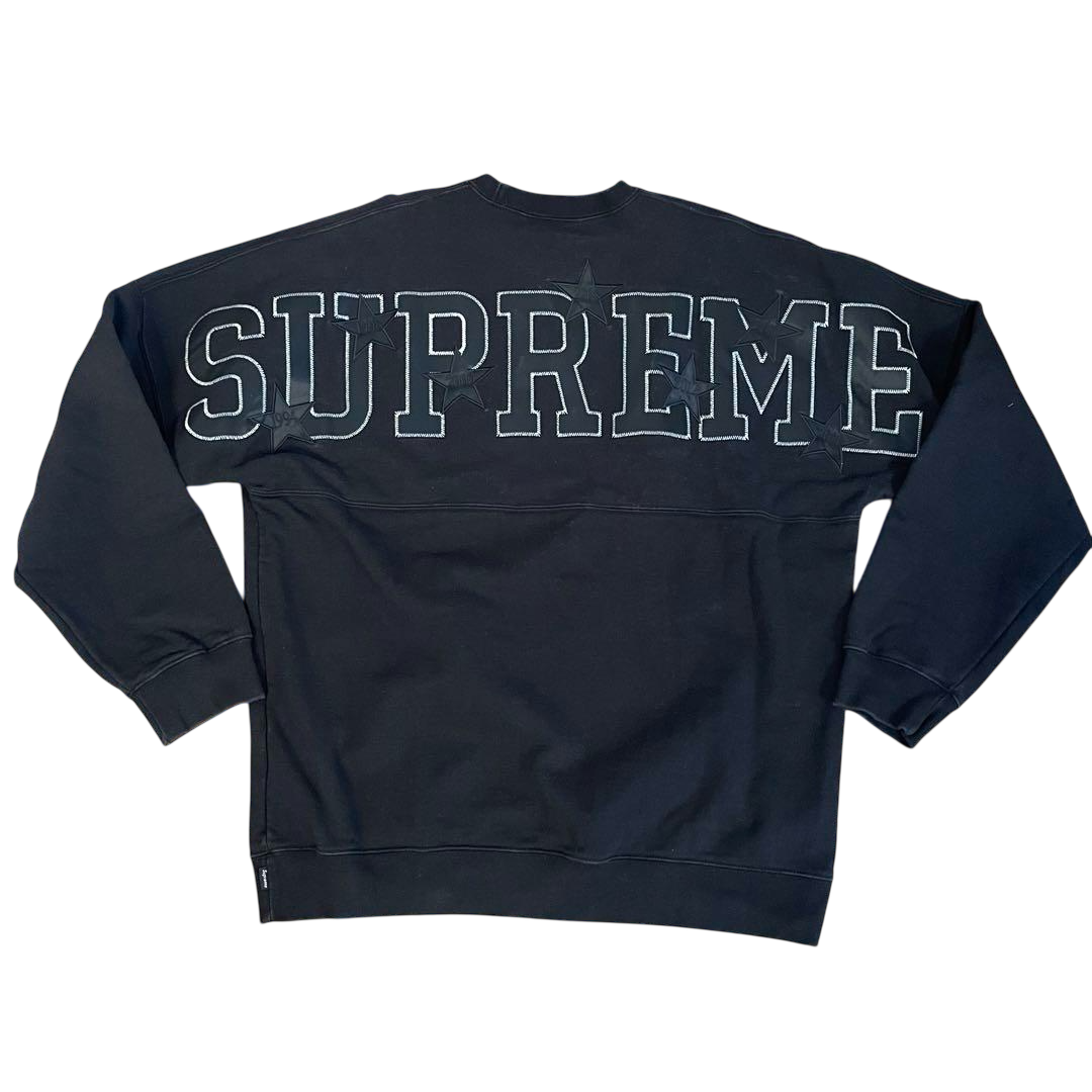 Supreme Stars Crewneck Black, Size: XL