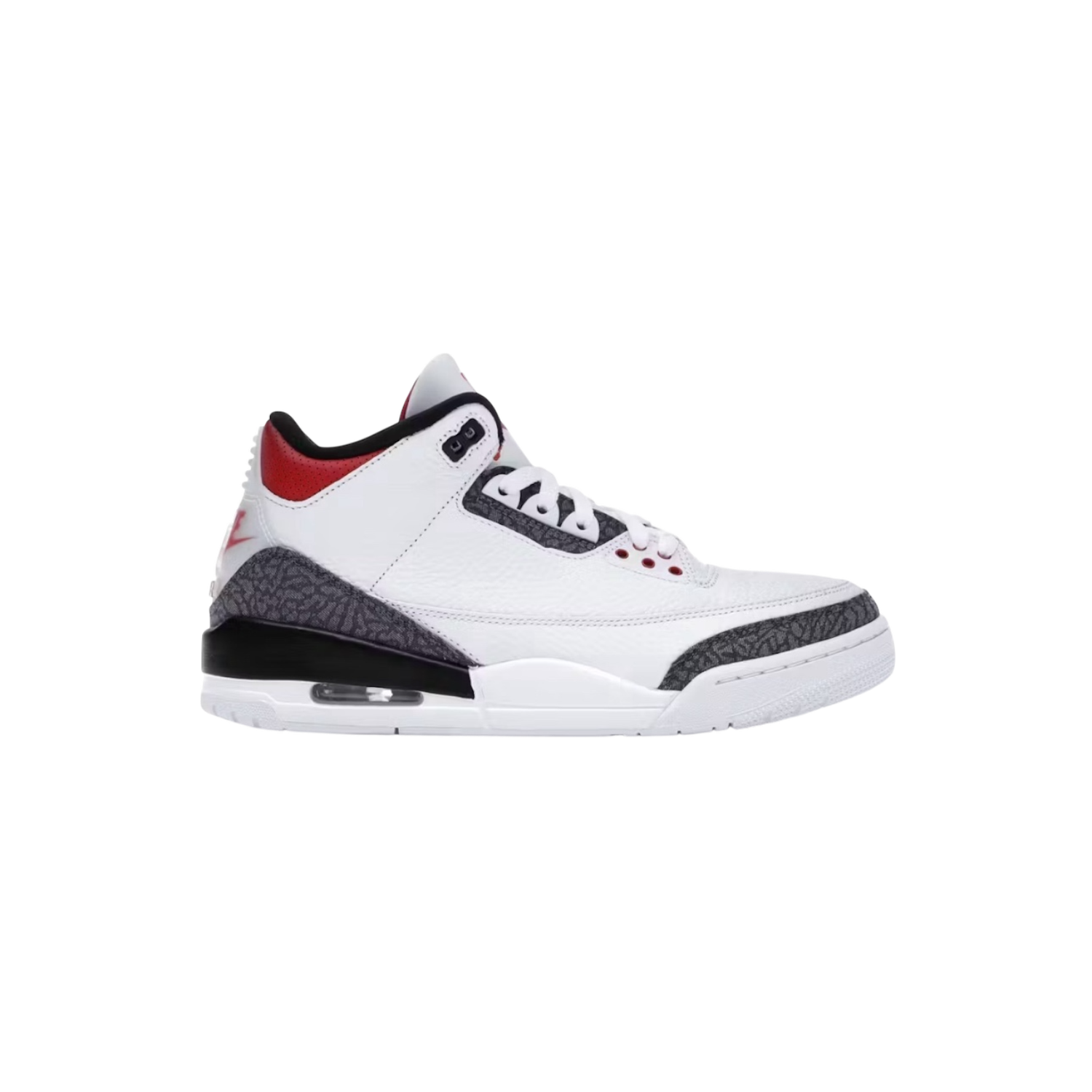 AJ3 Fire Red Denim PO, Size: 9M