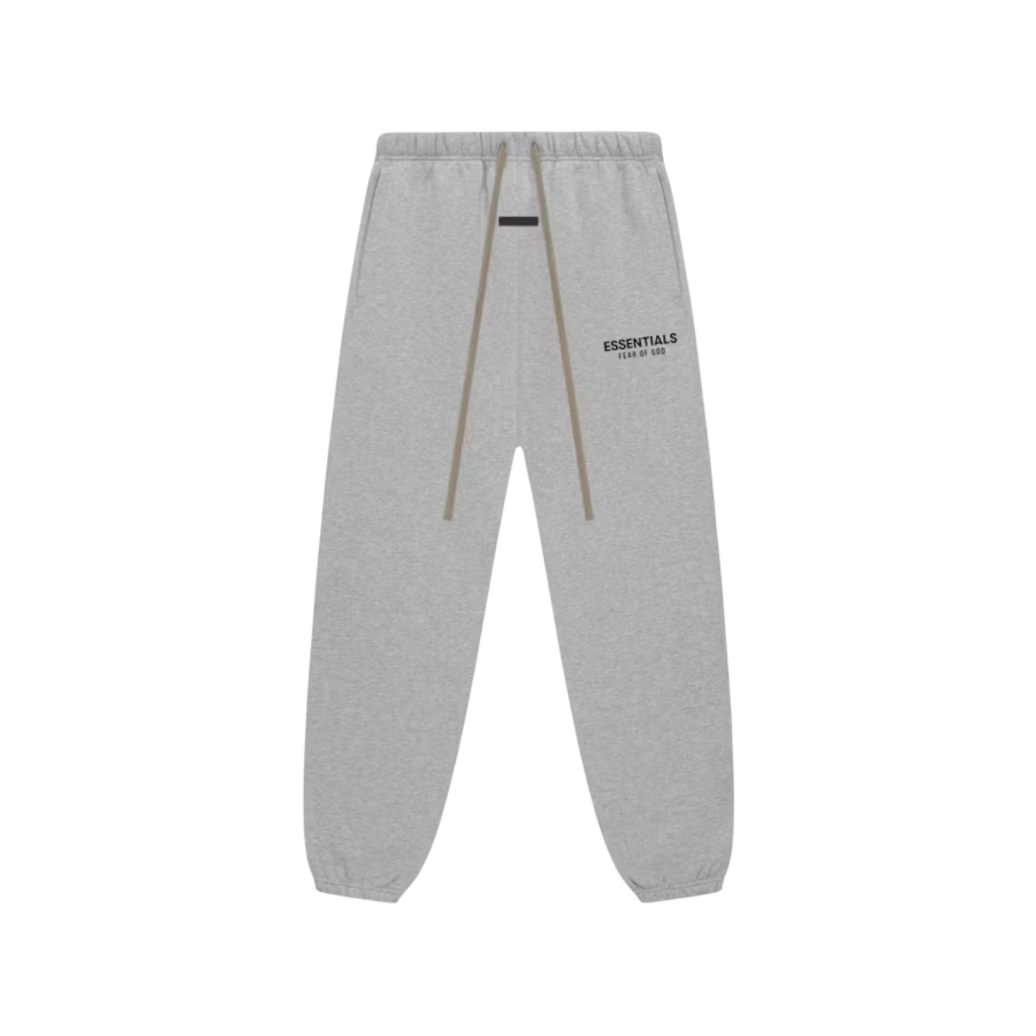 Essentials Light Heather Grey Cuffed Sweats, Size: XS