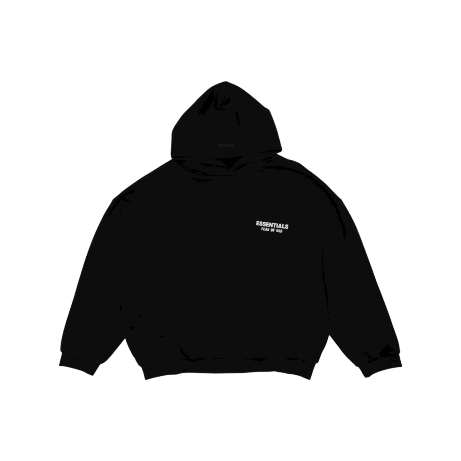 Essentials Black Hoodie, Size: XXS