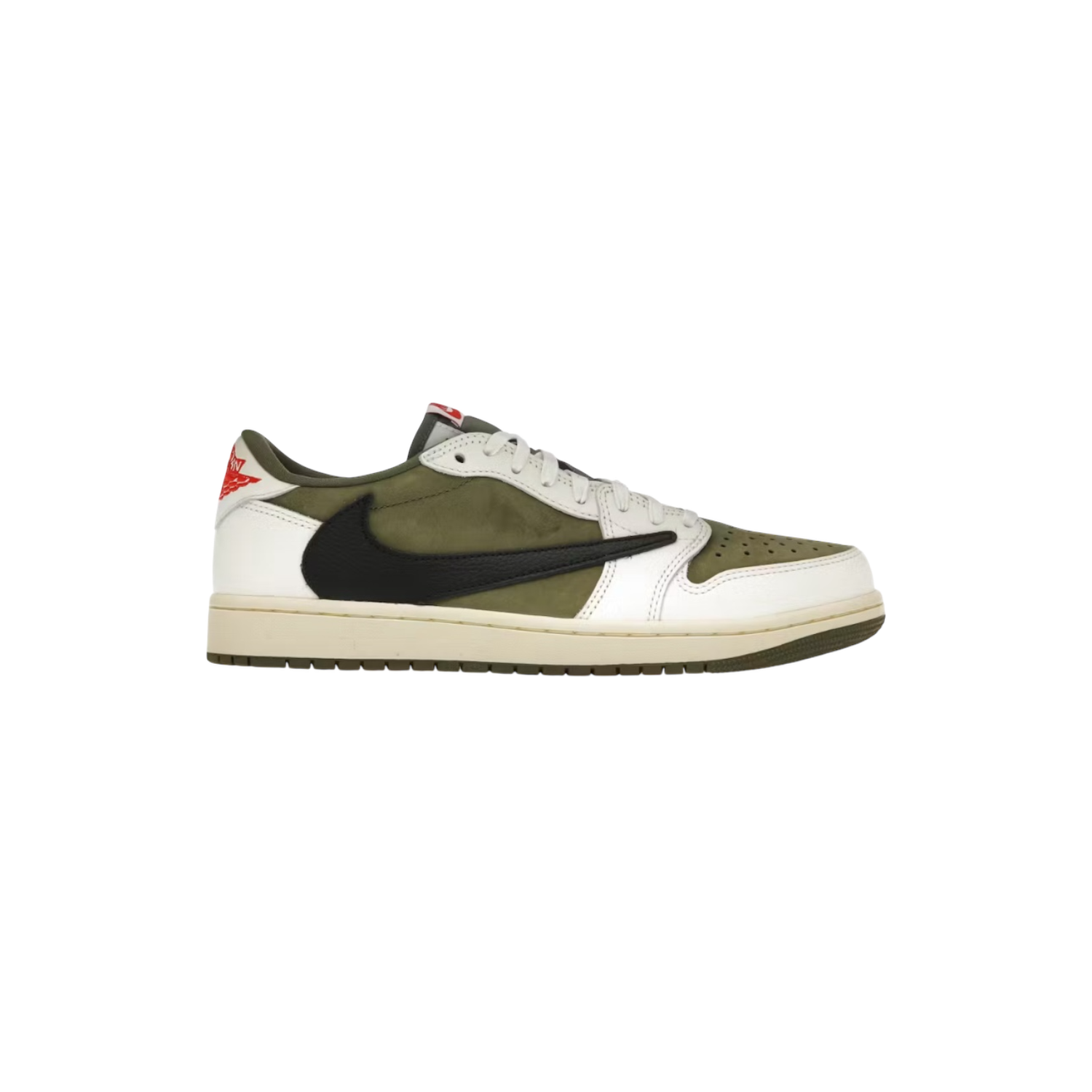 AJ1 Low Travis Scott Medium Olive PO, Size: 7.5M