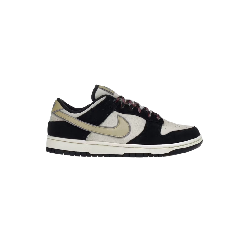 Nike Dunk Low Black Suede Team Gold PO
