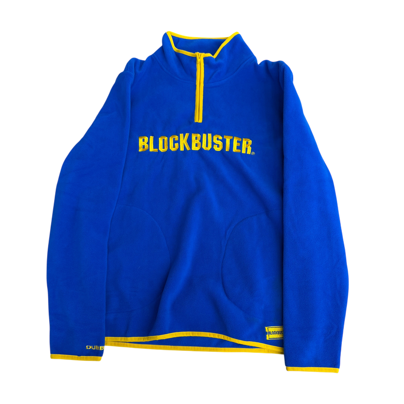 Blockbuster Video Logo Quarter-Zip Fleece Pullover