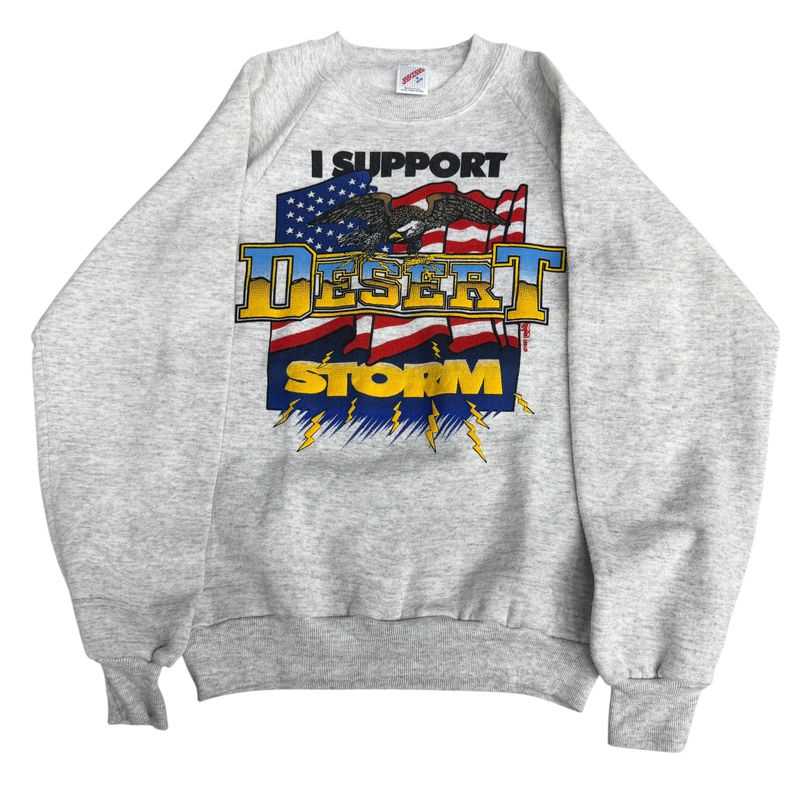 I Support Operation Desert Storm Eagle Graphic Sweatshirt