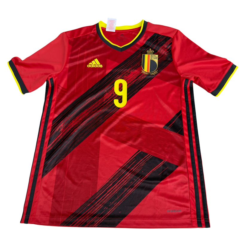 2020-21 Belgium Home Soccer Jersey Romelu Lukaku