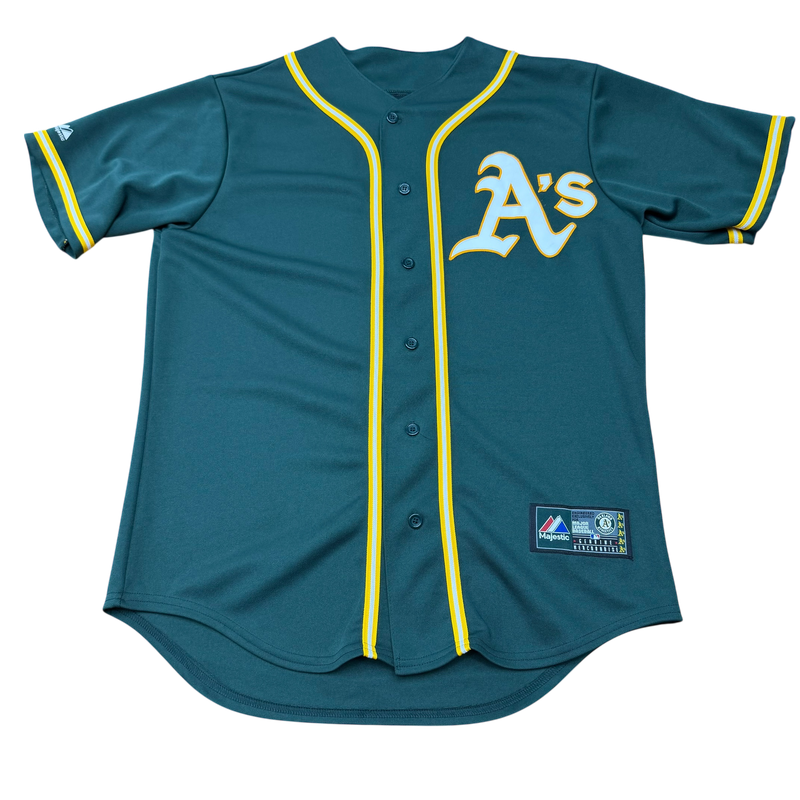 Oakland Athletics Coco Crisp #4 Majestic Cool Base Alternate Green Jersey