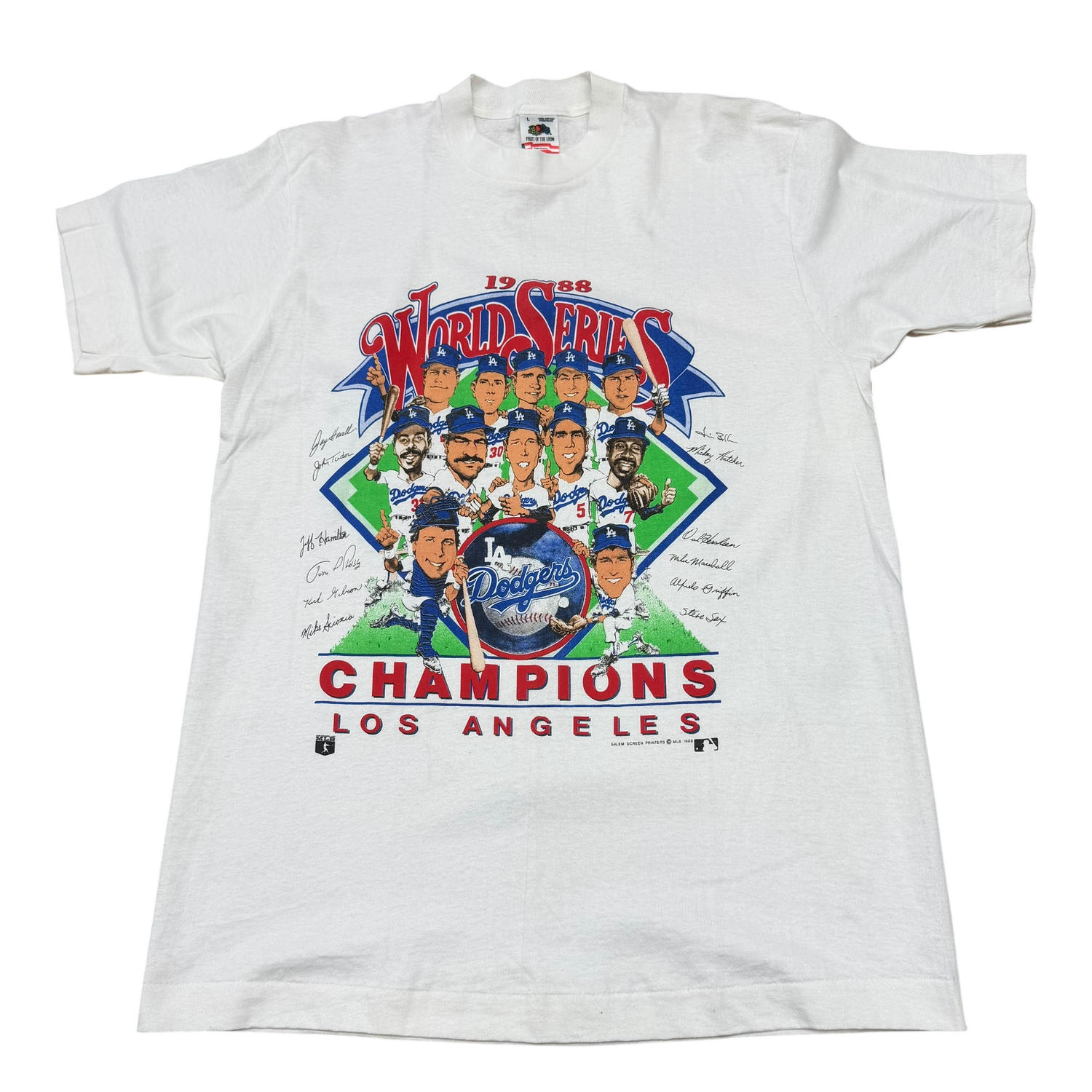 1988 Los Angeles Dodgers World Series Champions Caricature